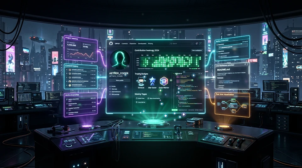 ReadmeForge Animated Showcase